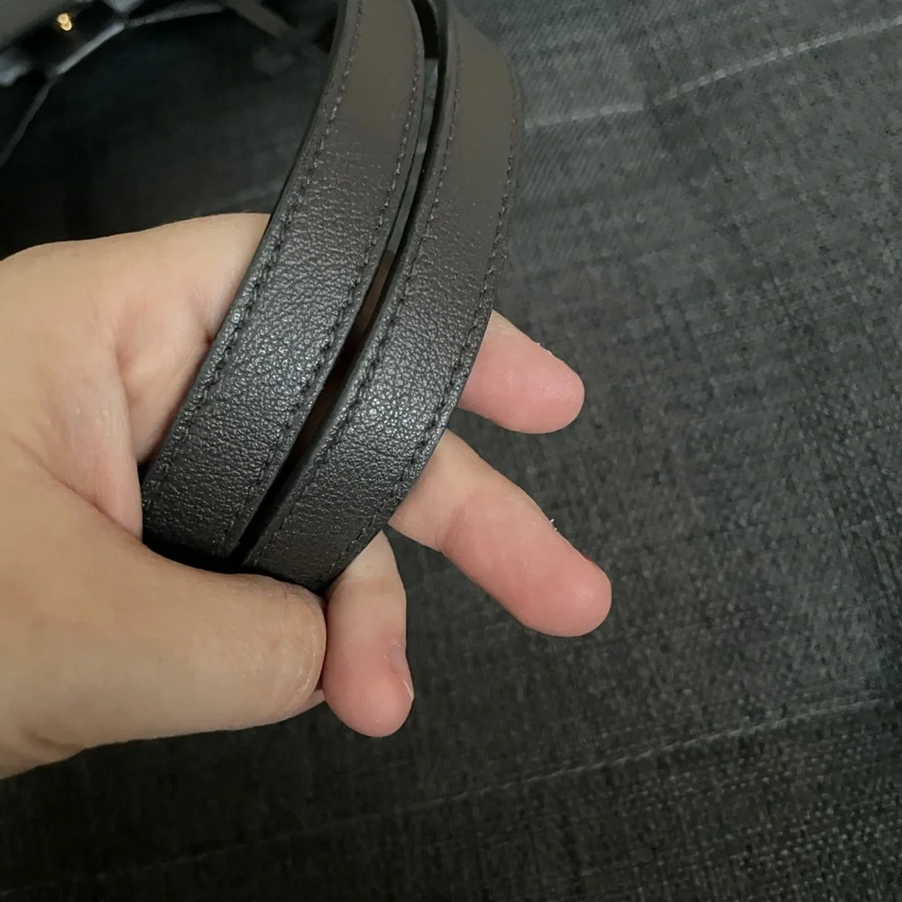 YSL Yves Saint Laurent grey tote with pouch - Picture 3 of 16